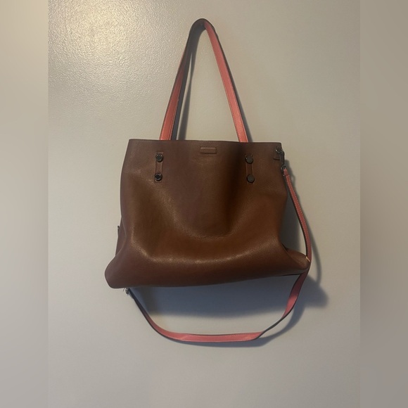 Calvin Klein faux leather tote bag. Brown. - Picture 1 of 13